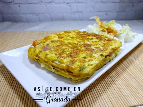 Tortilla en sandwichera, receta de aprovechamiento Tortilla en sandwichera, receta de aprovechamiento