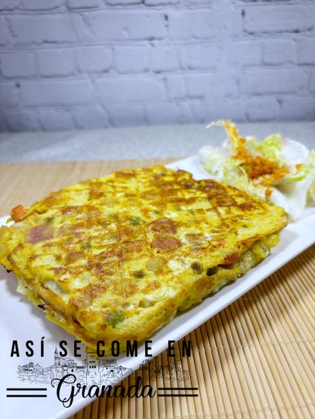 Tortilla en sandwichera, receta de aprovechamiento Tortilla en sandwichera, receta de aprovechamiento