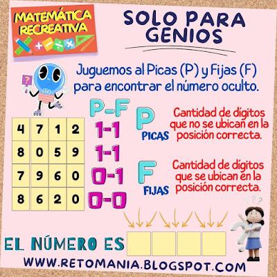 Desafíos matemáticos, Retos matemáticos, Retos mentales, Retos virales, Retos para pensar, Matemática, Matemátika, Matematik, Solo para Genios, Piensa Rápido, Gimnasia matemática, Gimnasia para el cerebro, Gimnasia cerebral, Matemática Recreativa, MateRecreativa