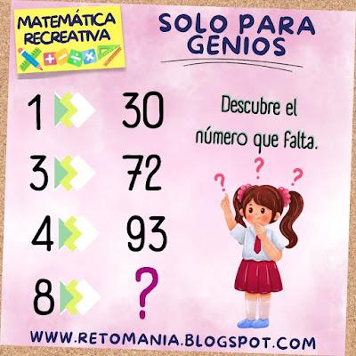 Desafíos matemáticos, Retos matemáticos, Retos mentales, Retos virales, Retos para pensar, Matemática, Matemátika, Matematik, Solo para Genios, Piensa Rápido, Gimnasia matemática, Gimnasia para el cerebro, Gimnasia cerebral, Matemática Recreativa, MateRecreativa
