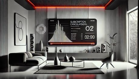 un mensaje de cancelacion de suscripcion debido a anuncios