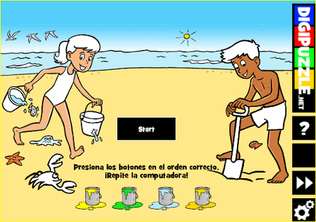 Simon en verano. Fichas de repaso