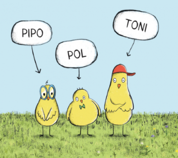 Un gusano sabroso y regordete (Katarina Macurová). Un gusano sabroso y regordete (Katarina Macurová).