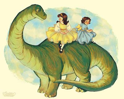 Los encantadores dinosaurios de Lauren Illustrated