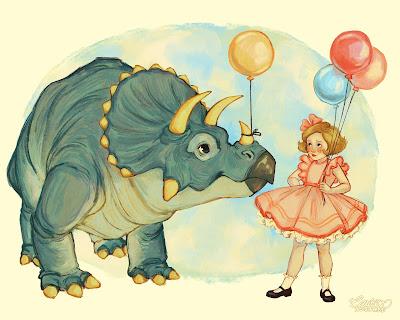 Los encantadores dinosaurios de Lauren Illustrated