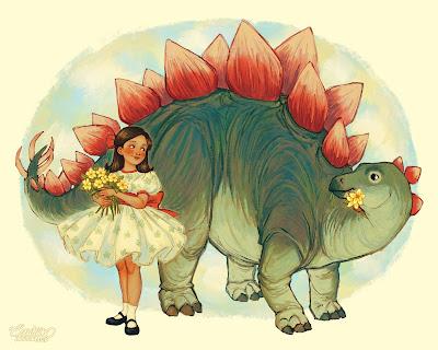 Los encantadores dinosaurios de Lauren Illustrated