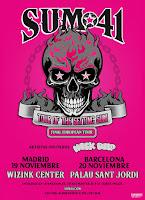 Sum 41 dará dos en España en su despedida, serán en el WiZink Center y Palau Sant Jordi en noviembre