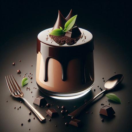 PANNA COTTA DE CHOCOLATE PANNA COTTA DE CHOCOLATE