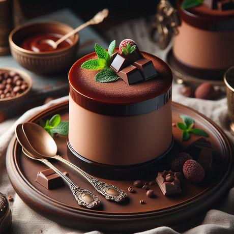 PANNA COTTA DE CHOCOLATE