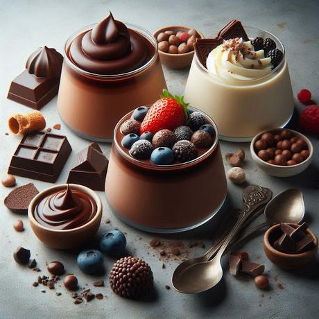 PANNA COTTA DE CHOCOLATE PANNA COTTA DE CHOCOLATE