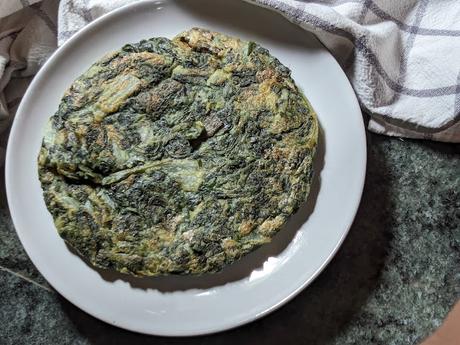 TORTILLA DE ACELGAS SIN HUEVO