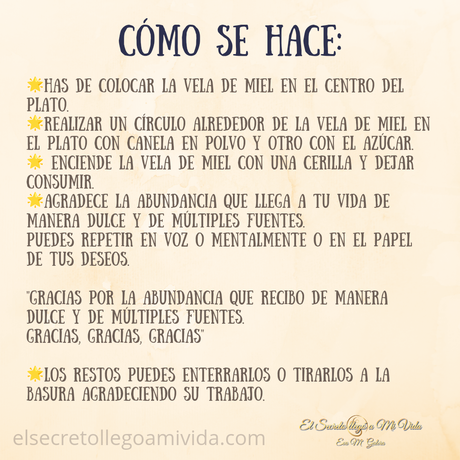 Ritual vela de Miel día 11