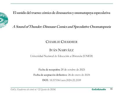 El sonido del trueno: Cómics de dinosaurios y onomatopeya especulativa