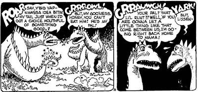 El sonido del trueno: Cómics de dinosaurios y onomatopeya especulativa