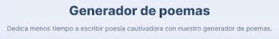 GENERADORES DE POEMAS CON IA