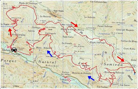 Por las Brañas de Arbeyales, Éndriga y Saliencia
