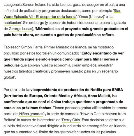 Netflix tira la casa por la ventana con 'Miércoles