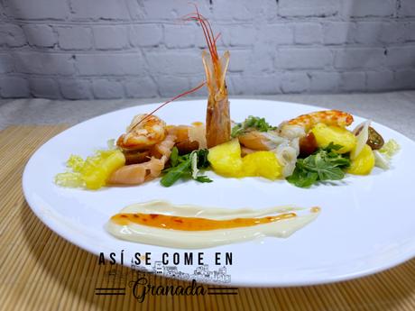 Ensalada de piña y mar