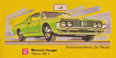 Mercury Cougar de color crema de Matchbox del año 1968