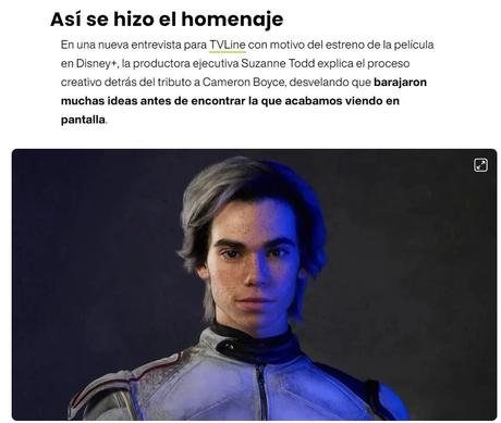 El homenaje a Cameron Boyce en 'Los Descendientes 4