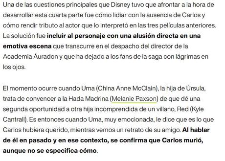 El homenaje a Cameron Boyce en 'Los Descendientes 4