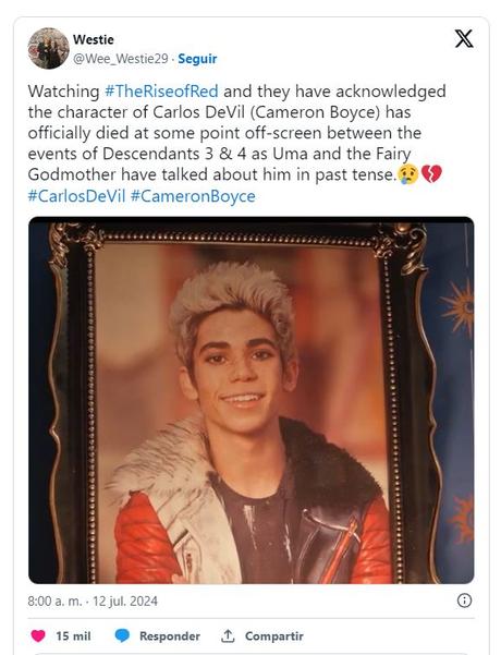 El homenaje a Cameron Boyce en 'Los Descendientes 4