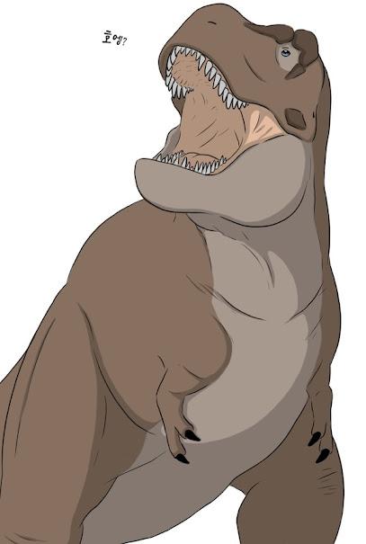 El típico cómic de tiranosaurios