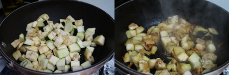 Macarrones con berenjenas y tomate Macarrones con berenjenas y tomate