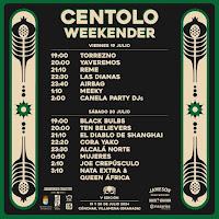 Horarios Centolo Weekender 2024