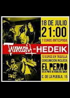 Concierto de Turmoil y Hedeik en El perro de la parte de atrás del coche