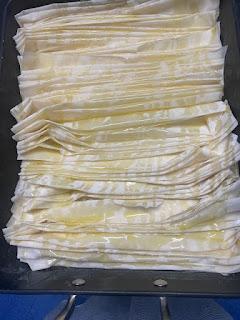 TARTA MASA FILO MAS PERA Y BRIE