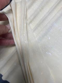 TARTA MASA FILO MAS PERA Y BRIE