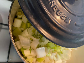 CREMA DE UVAS Y PUERROS