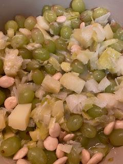 CREMA DE UVAS Y PUERROS