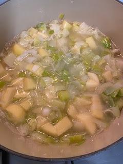 CREMA DE UVAS Y PUERROS