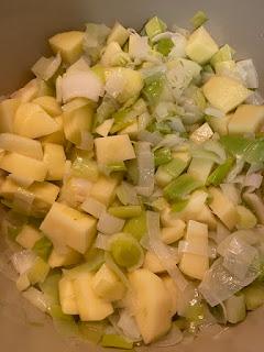 CREMA DE UVAS Y PUERROS