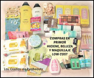 Compras low cost en Primor belleza, higiene y maquillaje novedades haul makeup beauty beautyblogger blogger blog de belleza microinfluencer nuevo post new post ofertas descuentos skincare pelo hair body corporal