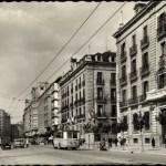 Los trolebuses por la Avenida de Calvo Sotelo