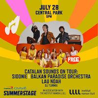 Catalana Sounds on tour presenta a Sidonoie, Balkan Paradise Orchestra y Lau Noah en Central Park