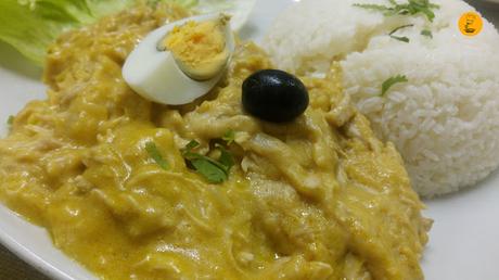 Ají de gallina en Norky´s Vallecas, cocina peruana Vallecas, restaurantes peruanos Vallecas, Norky´s Sierra de Cameros