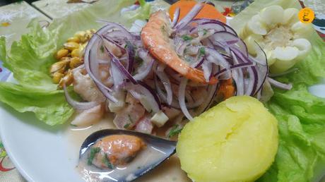 Ceviche mixto en Norky´s Vallecas, cocina peruana Vallecas, restaurantes peruanos Vallecas, Norky´s Sierra de Cameros