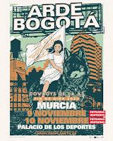 Arde Bogotá agotan sus dos fechas en el Palacio de Deportes de Murcia en noviembre en su fin de gira