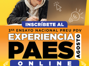 Invitación Ensayo Nacional PAES online Preuniversitario Pedro Valdivia para estudiantes medio.