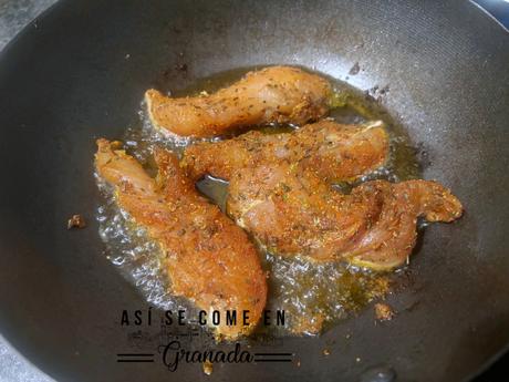 Ensalada de pollo y fresas Ensalada de pollo y fresas