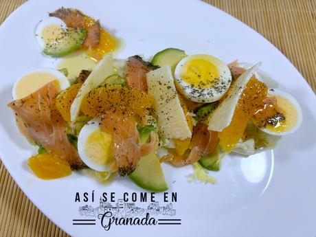 Ensalada de escarola con naranja