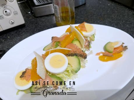 Ensalada de escarola con naranja