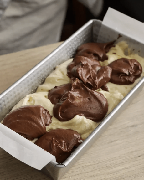 como hacer budin marmolado
