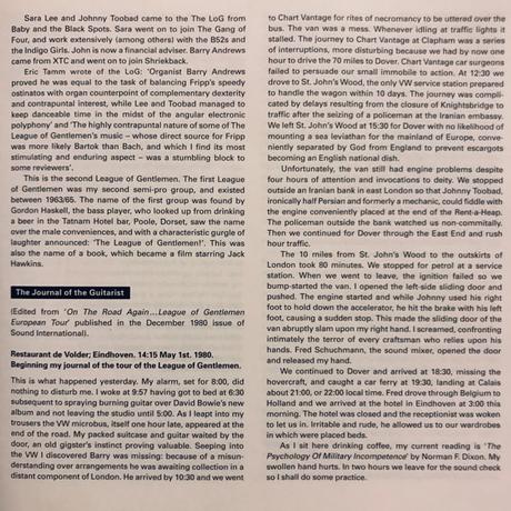 League of Gentlemen - Thrang Thrang Gozinbulx (official bootleg live in 1980) (1996)