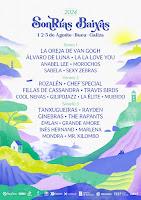 Cartel por días del SonRías Baíxas 2024 en Bueu