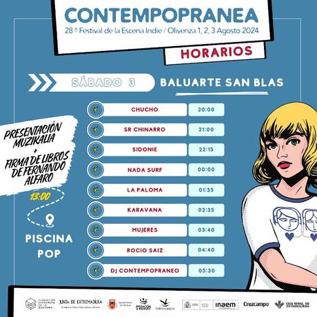 Horarios Sábado Contempopránea 2024
